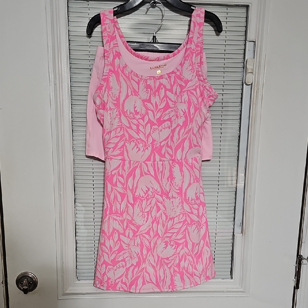 Lilly Pulitzer Pink and White Mini Dress